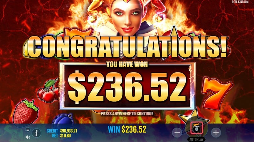 Hot to Burn Extreme slot screen 7