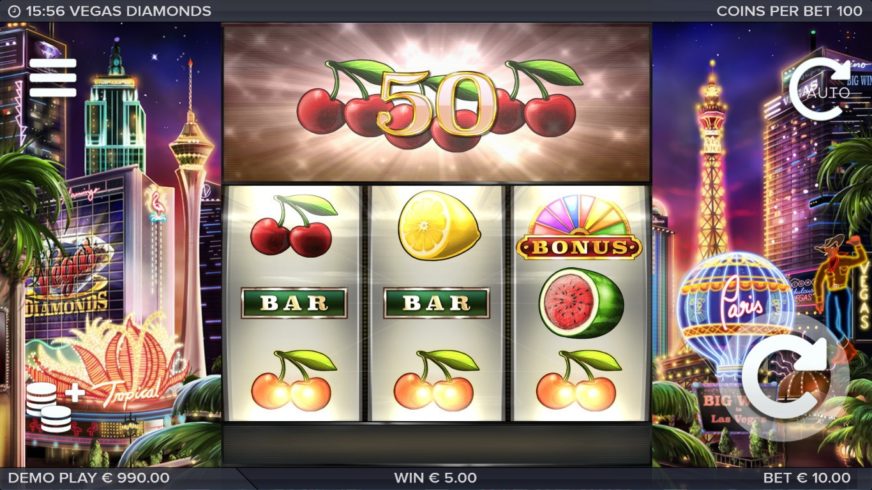 Vegas Diamonds slot screen 3