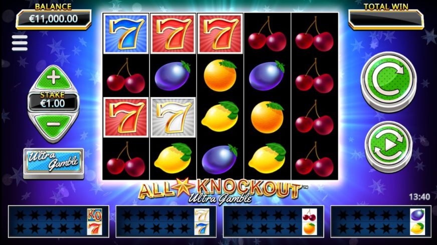 All Star Knockout Ultra Gamble slot screen 1