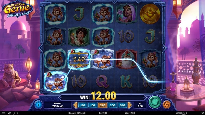Mystery Genie Fortunes of the Lamp slot screen 3