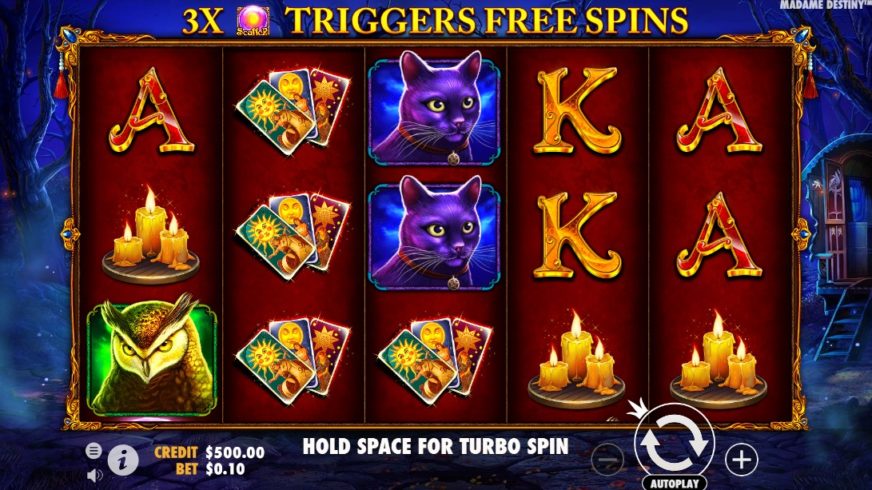 Madame Destiny slot screen 1