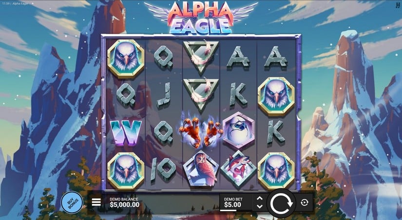 Alpha Eagle slot screen 1