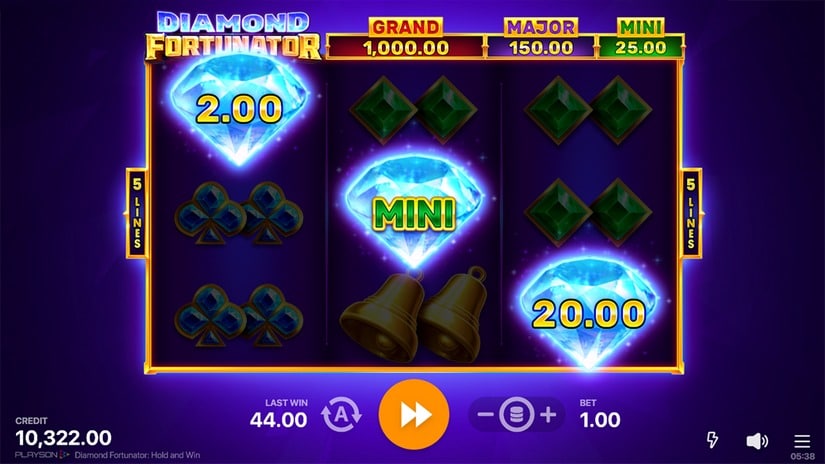 Diamond Fortunator: Hold and Win slot screen 5