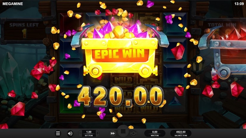 Mega Mine slot screen 8