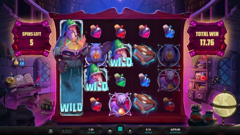 The Sorcerers Shuffle slot screen 5