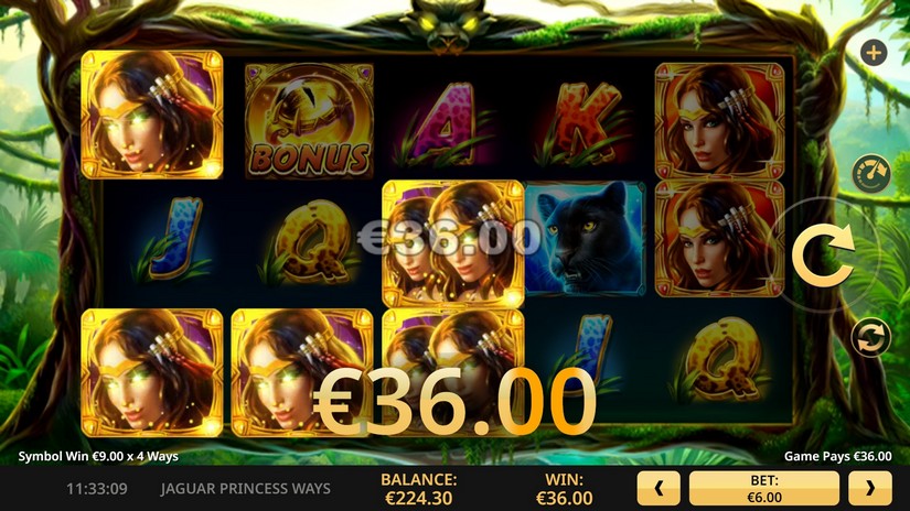 Jaguar Princess slot screen 3
