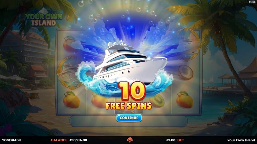 Your Own Island slot screen 6