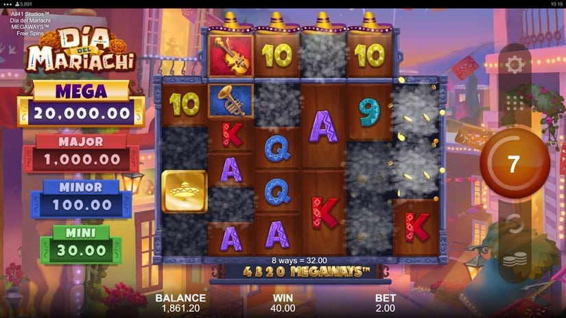 Dia del Mariachi Megaways slot screen 6