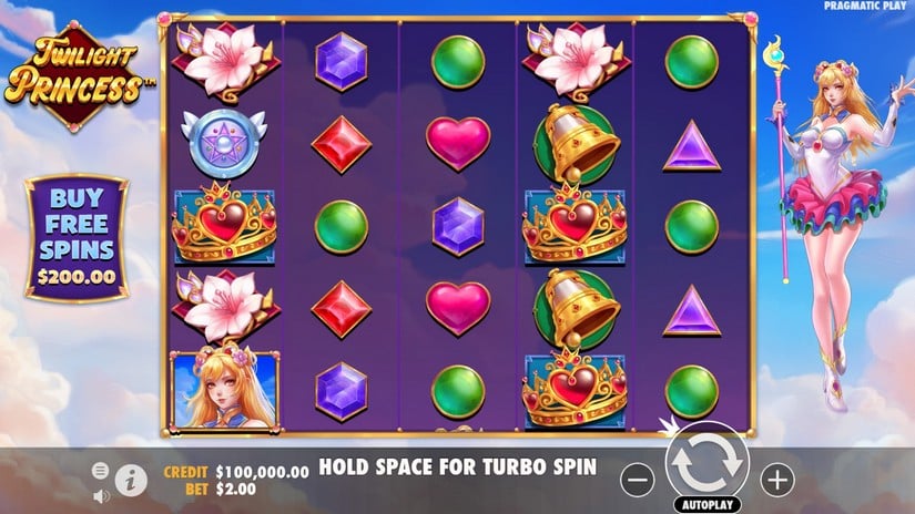 Twilight Princess slot screen 1