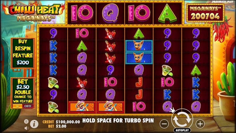 Chilli Heat Megaways slot screen 1