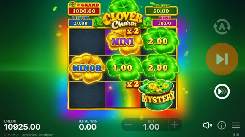 Clover Charm: Hit the Bonus slot screen 4