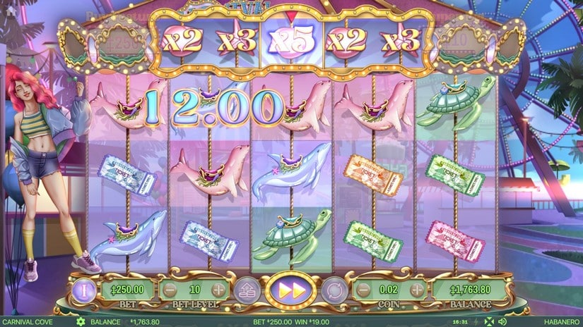 Carnival Cove slot screen 2