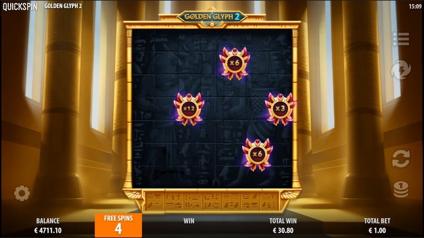 Golden Glyph 2 slot screen 6