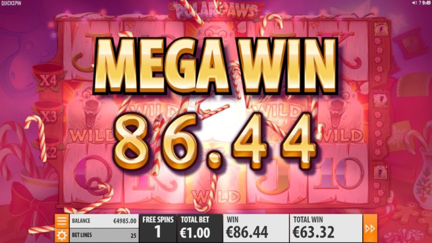 Polar Paws slot screen 5