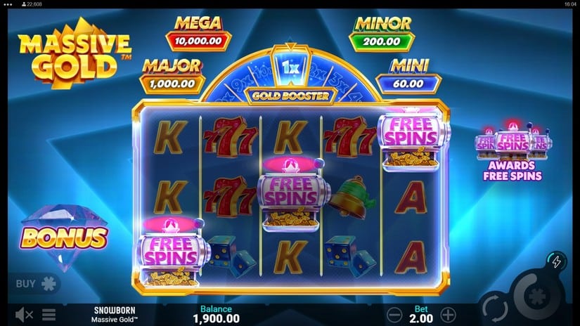 Massive Gold slot screen 2