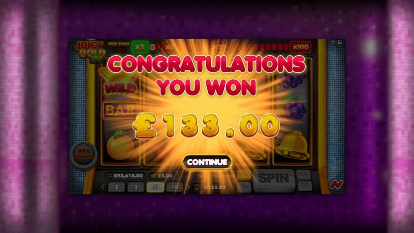 Juicy Gold 100 slot screen 7