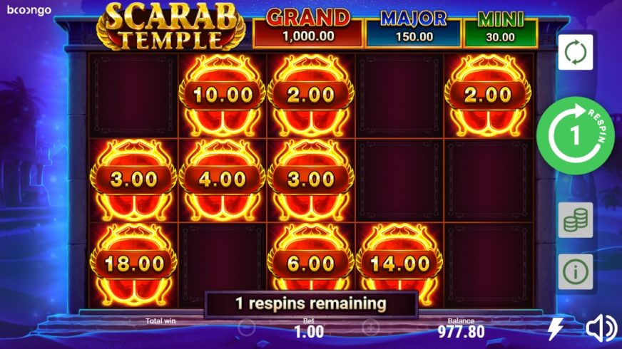 Scarab Temple slot screen 2