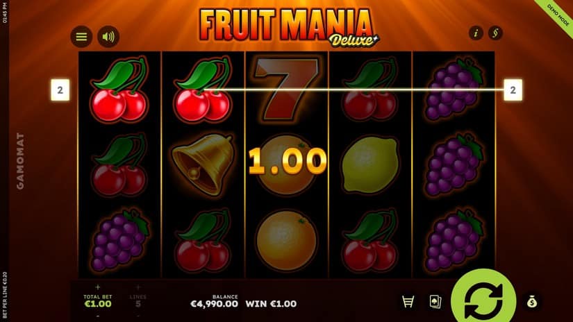 Fruit Mania Deluxe slot screen 2
