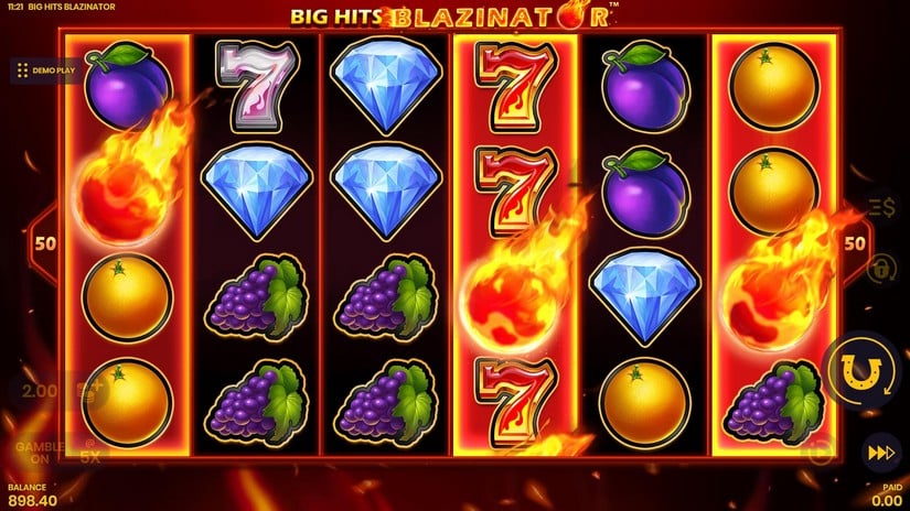 Big Hits Blazinator slot screen 5