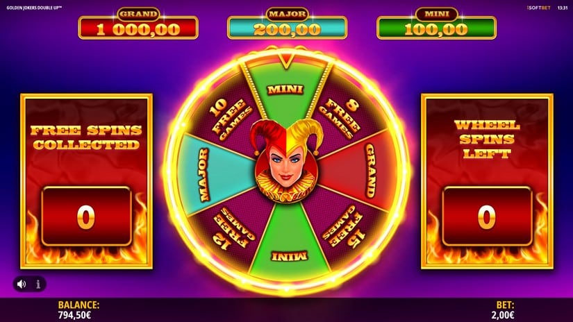 Golden Jokers Double Up slot screen 5