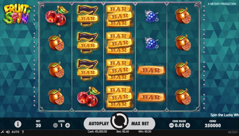 Fruit Spin slot screen 1