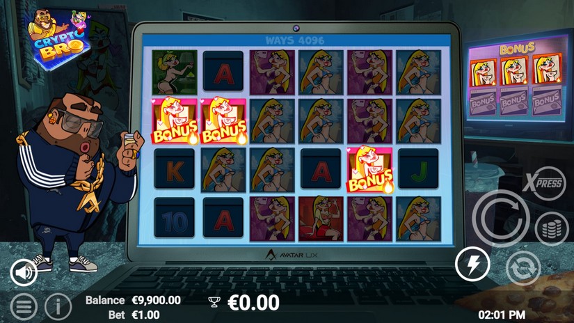 Crypto Bro slot screen 2