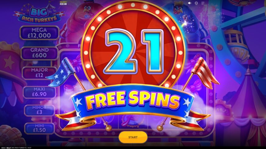 Big Rich Turkeys slot screen 3