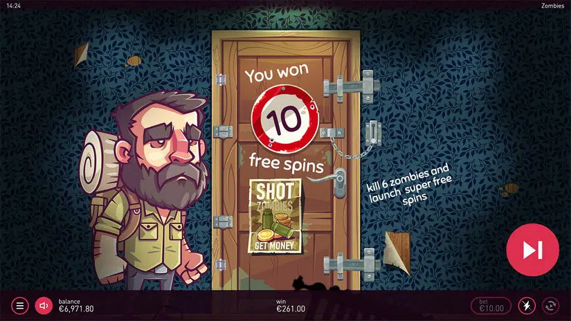 Zombies At The Door slot screen 6