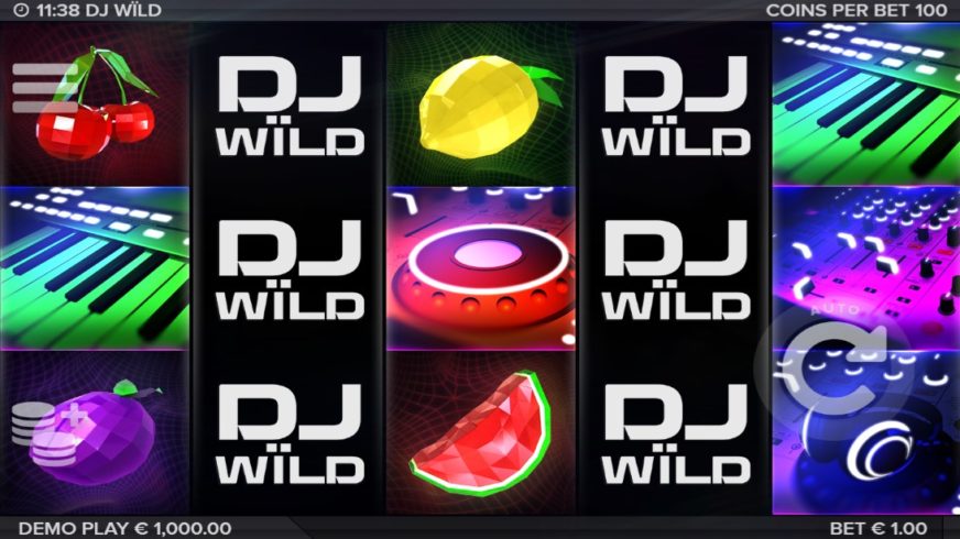 DJ Wild slot screen 1
