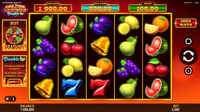 Golden Jokers Double Up slot screen 1
