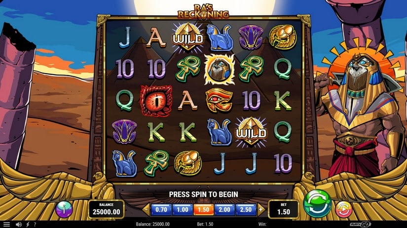 Ra’s Reckoning slot screen 1