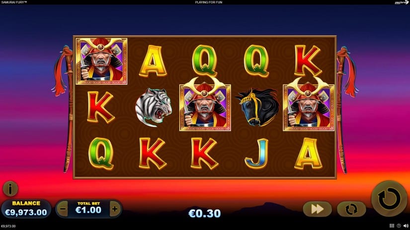 Samurai Fury slot screen 4