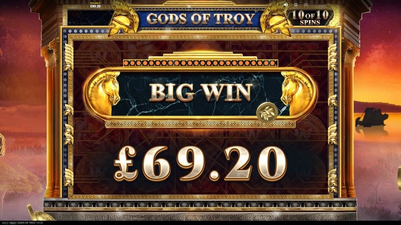 Gods Of Troy slot screen 5