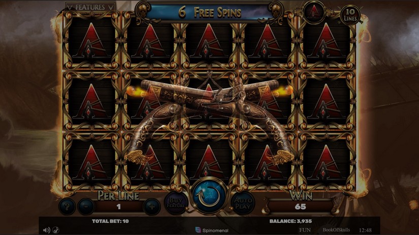 Book of Skulls slot screen 6