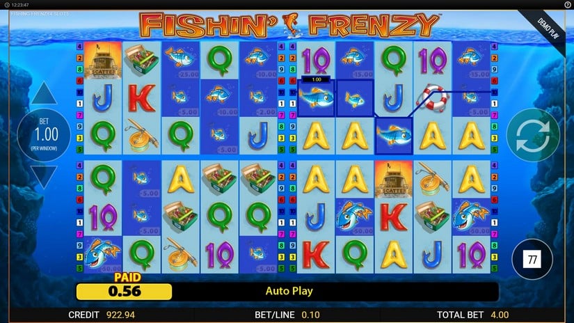 Fishin Frenzy Power 4 Slot slot screen 1