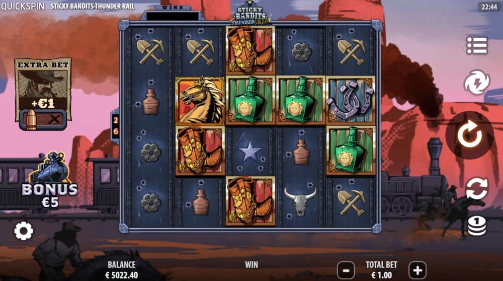 Sticky Bandits Thunder Rail main game