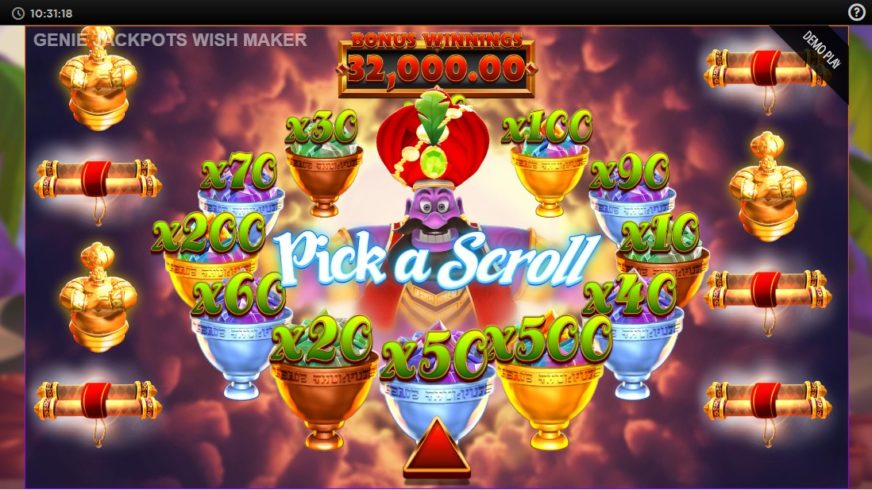 Genie Jackpots Wishmaker slot screen 6