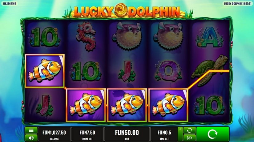 Lucky Dolphin slot screen 2