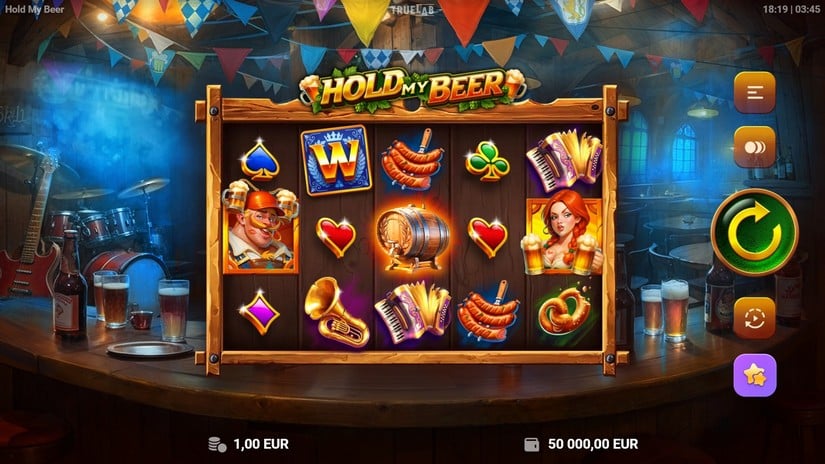 Hold My Beer slot screen 1