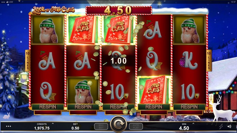 Book of Mrs Claus slot screen 3