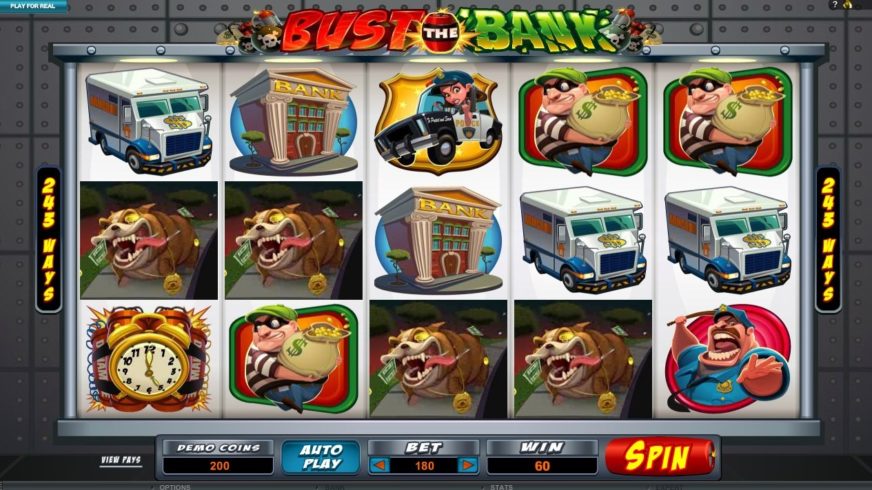 Bust The Bank slot screen 1