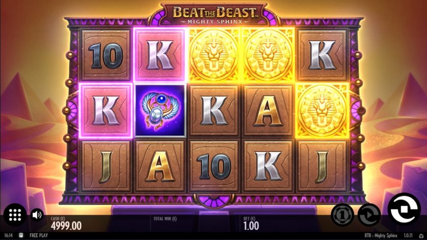 Beat the Beast: Mighty Sphinx slot screen 2