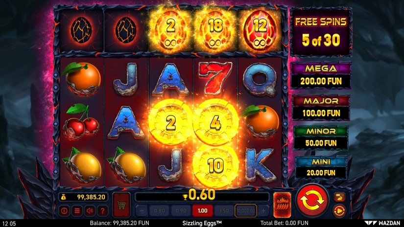 Sizzling Eggs™ slot screen 4