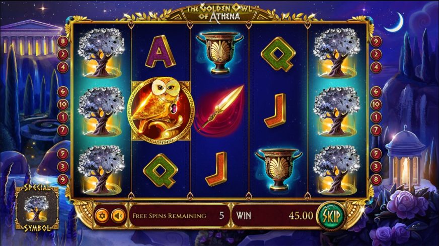 The Golden Owl Of Athena slot screen 2