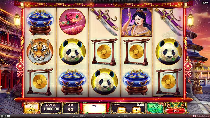 Eastern Goddesses slot screen 2