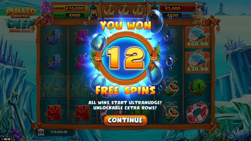 Pulled From The Deep UltraNudge slot screen 3