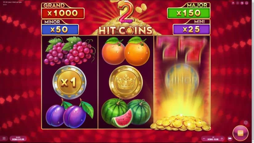Hit Coins 2 Hold and Spin slot screen 1