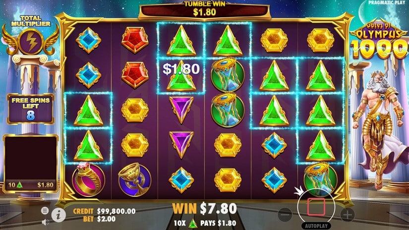 Gates of Olympus 1000 slot screen 4
