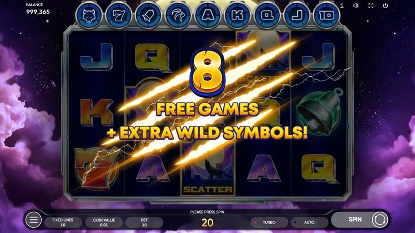 Cyber Wolf slot screen 5