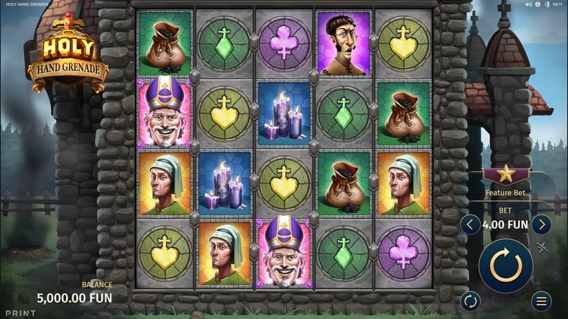 Holy Hand Grenade slot screen 1